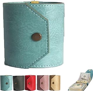 Cartera para dinero en efectivo, soporte de dinero de acceso rápido para dinero en efectivo, organizador de billetera de cuero, soporte para dinero, práctico organizador de carteras, almacenamiento de