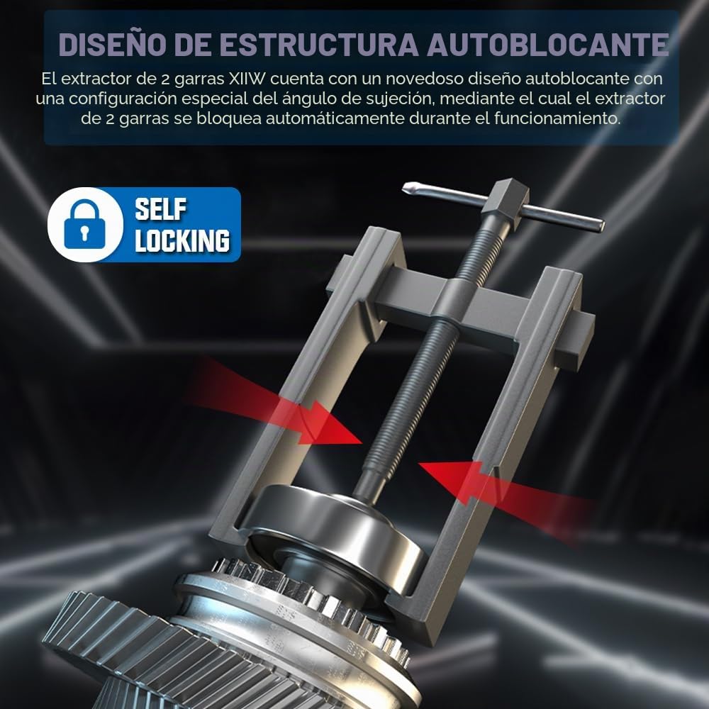 Juego de 4 extractores de rodamientos de 20 – 85 mm, extractor de rodamientos de rueda dentada, extractor especial de garras finas de 76 + 102 + 152 + 203 mm, extractor de rodamientos, extractor de