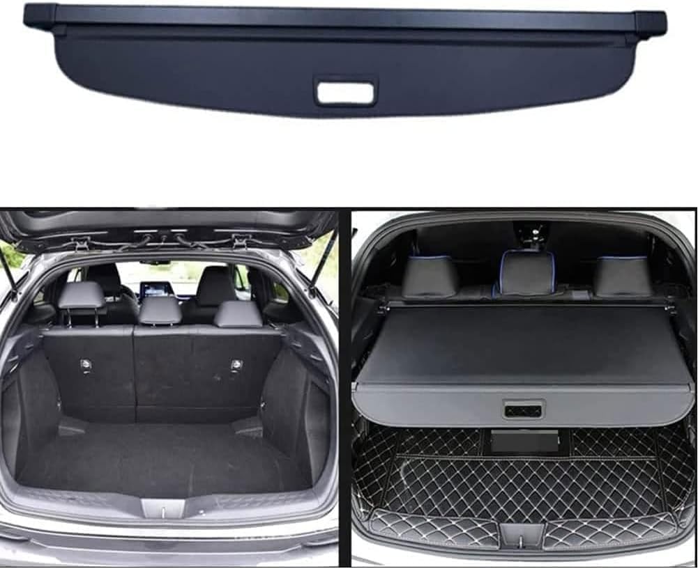 Voiture Étagère Coffre Arrière Rétractable pour Toyota CHR C-HR 2017 2018-2022, Rideau de Coffre Couverture de Cargaison Bagages Couverture