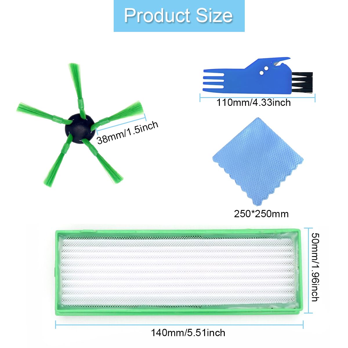 ⭐️新品⭐️コーボルトVR200 サイドブラシ2点＋フィルター2点　計4点まとめ売り 2025年最新】ロボット掃除機 コーボルトvr200の人気アイテム