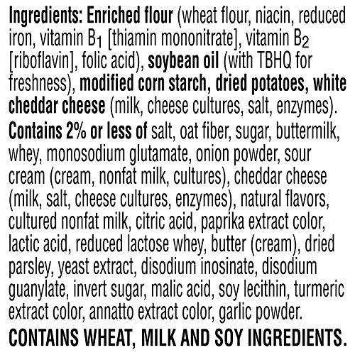 Cheez-It Snap'd Cheese Crisps, Baked Snack Crackers, Lunch Snacks, Cheddar Sour Cream Onion, 36Oz Case (4 Bags) #TOP7