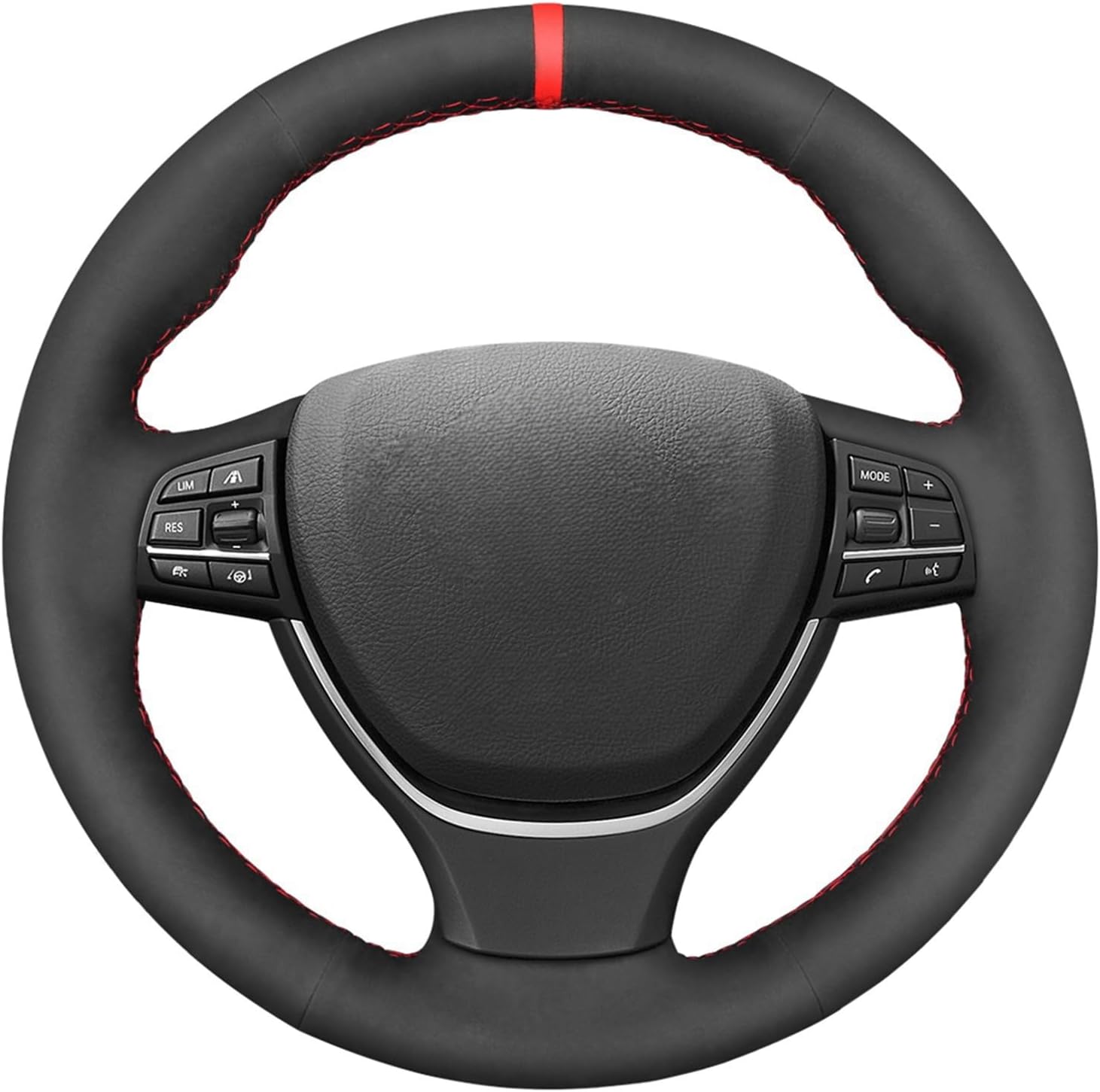 MEWANT Steering Wheel Cover for BMW 5 Series F07 F10 F11 F18 2011-2016/6 Series F06 F12 F13 2012-2018/7 Series F01 F02 F03 F04 2012-2015 / M5 F10 2013/5 Series Steering Wheel Accessories