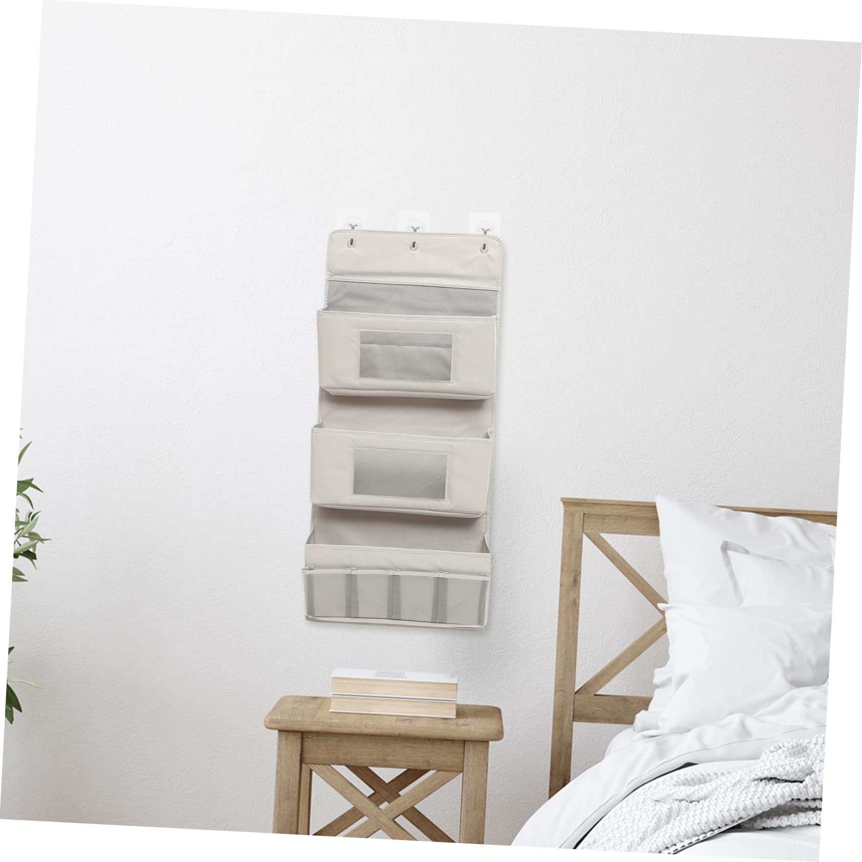 MAGICLULU Portaoggetti Armadio da Appendere alla Porta, Organizer in Poliestere Pieghevole con Ganci, Multistrato, per Cucina e Soggiorno