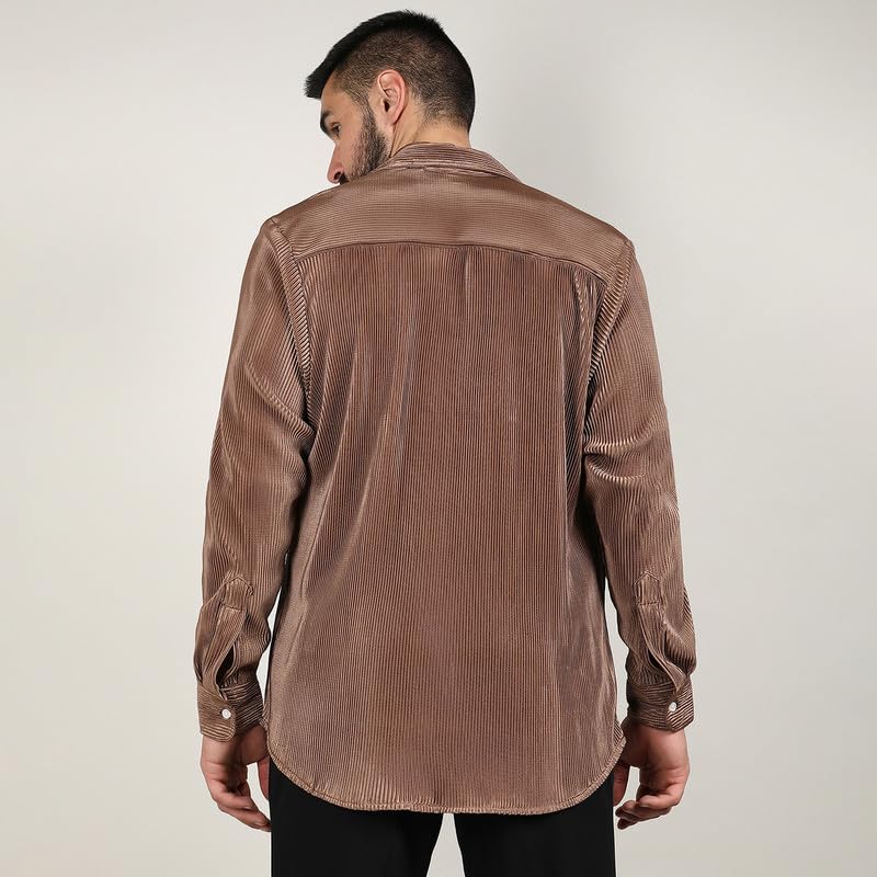 Image of CAHOOT Men's Shirt for Casual Wear | Spread Collar | Short Sleeve | Regular Fit | Button Closure | Shirt Crafted with Comfort Fit for Casual Wear