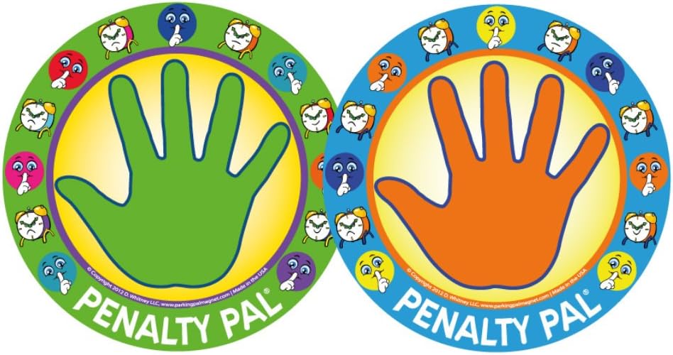 Penalty Pal- Time Out Spot for Kids, Removable Wall Decal (Green/Orange)