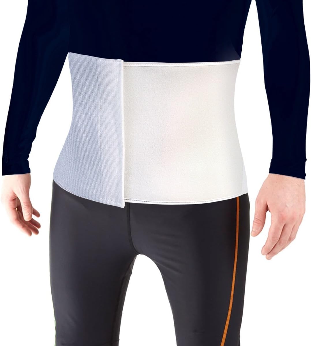 Most Comfortable Abdominal Binder, Additional Plush Foam Panel Added for Pleasant Wear, Post Pregnancy, Post-Operative and Abdominal Injuries Support, Small (30" - 45"), 9" High