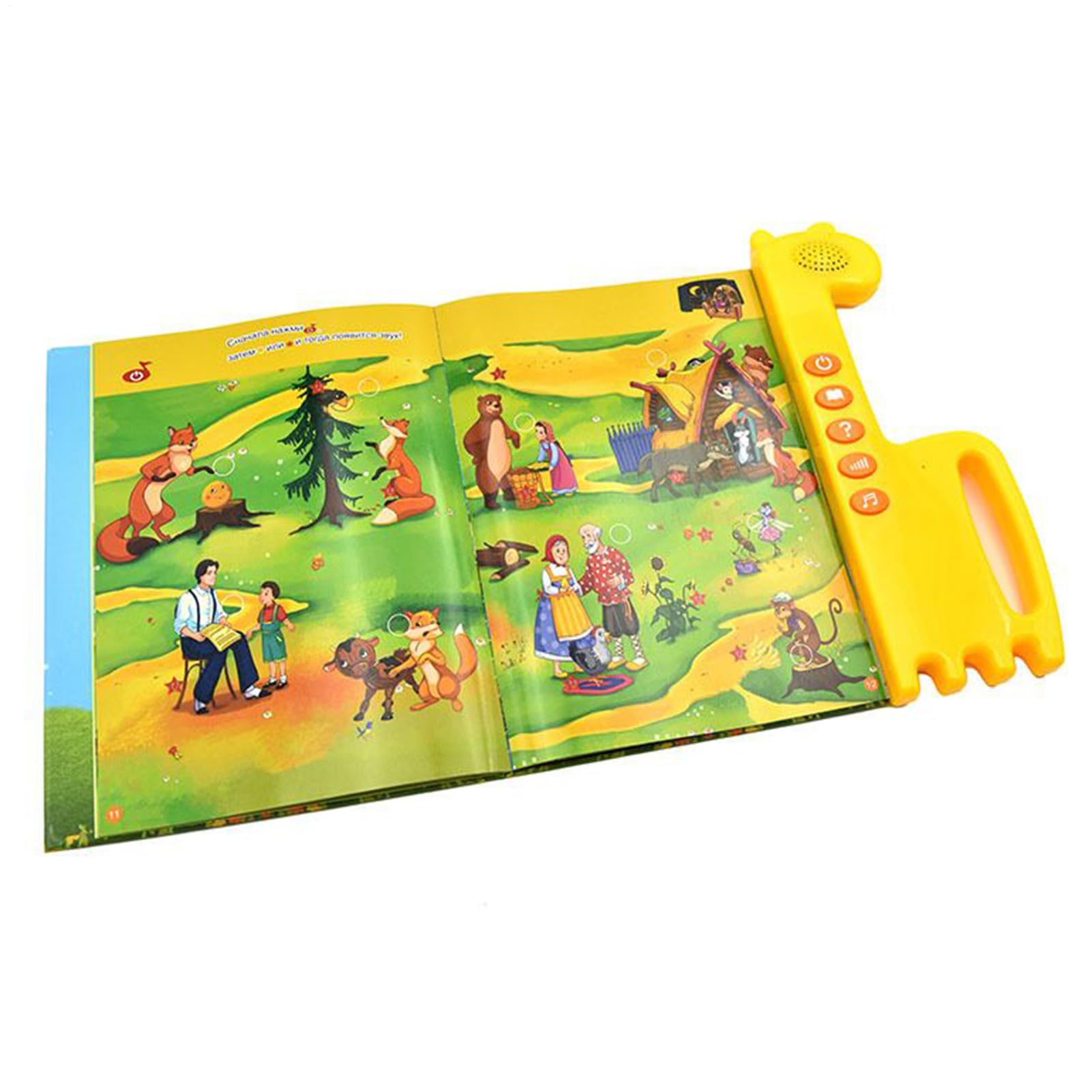 Libros Sonoros Juguete Educativo Interactivo Electrónico De Práctica | Ruso Infantil Herramienta Literaria Para Niños Hogar Viaje Aprendizaje Música Palabras