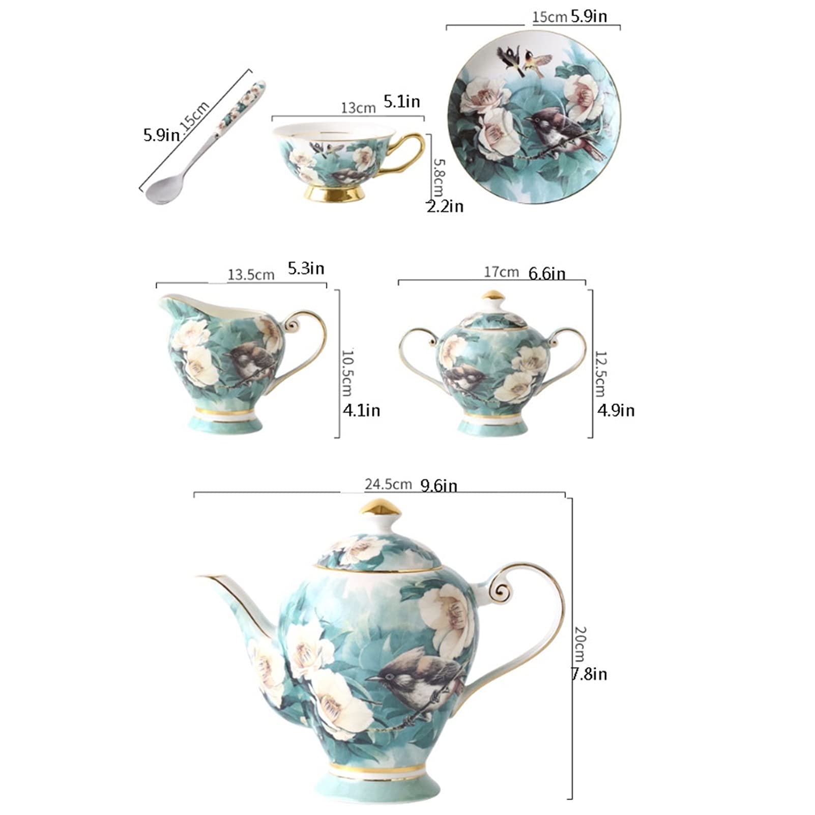 Coffee Cups Coffee Cup Set Bone China Afternoon Tea Tea Set Full Set of Home Coffee Set Box Coffee Mugs