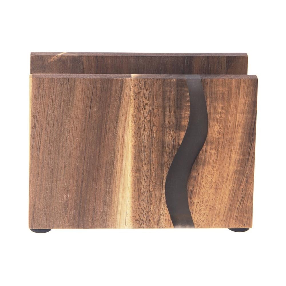 orion group Serviettenhalter Serviettenspender Serviettenständer aus Holz River 12x8,5 cm