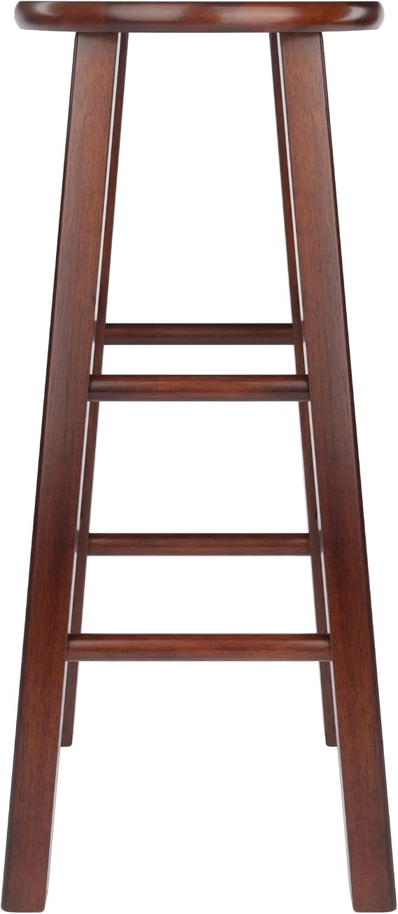 Ergode Wood Element Bar Stool Set - Elegant, Durable, Versatile Kitchen Seating (Brown)
