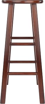 Ergode Wood Element Bar Stool Set - Elegant, Durable, Versatile Kitchen Seating (Brown)