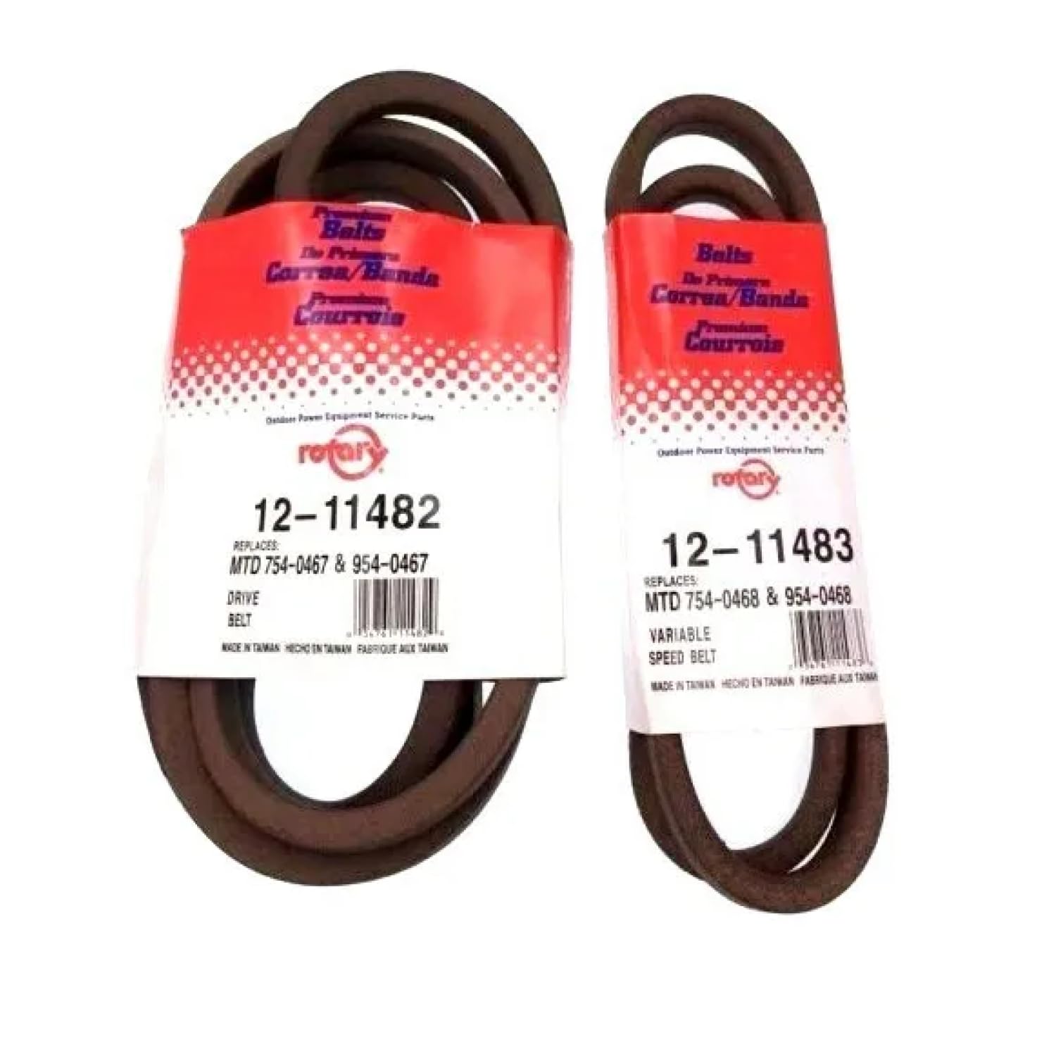 11482 & 11483 Variable Speed Drive Belt Kit Compatible with MTD/Cub Cadet 754-0468, 954-0468, 754-0467, 954-0467, 954-0467A