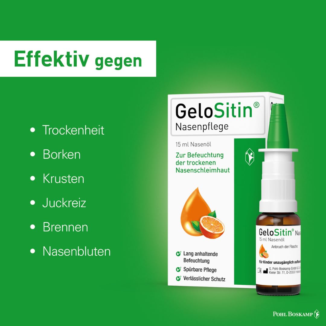 Nasenpflege Nasenöl 3x 15ml I zur Befeuchtung der trockenen Nasenschleimhaut I Bei Krusten- und Borkenbildung I Sesamöl I Spar-Set plus Pharma Perle give-away (3x 15ml)
