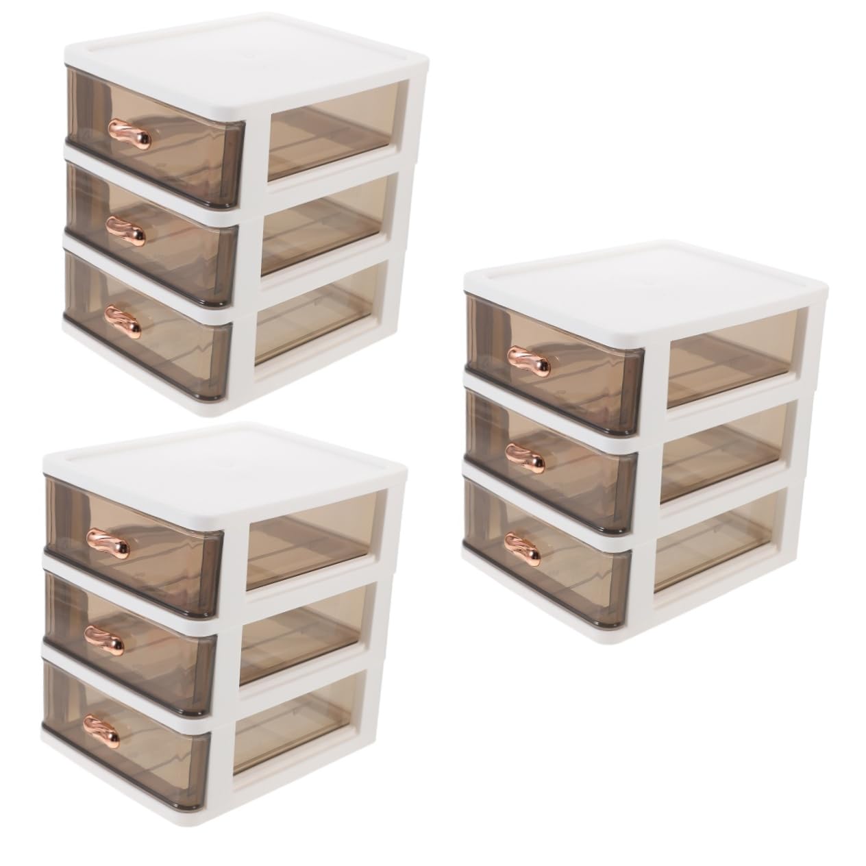 SHINEOFI 3pezzi Organizer Per Contenitore Multiuso Per Scrivania Con Scomparti Per Ufficio Cucina e Camera Da Letto Organizer Resistente e Pratico Per Documenti e Cosmetici