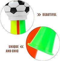 Vista 5 de Bocina de estadio Vuvuzela de 10 piezas: mini bocina de aire de plástico fuerte fabricante de ruido para fanáticos del fútbol niños para eventos