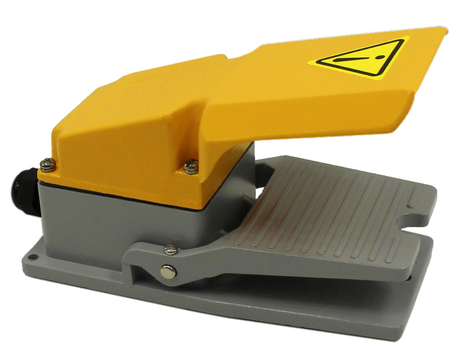 Pedal Foot Switch Heavy Duty Aluminum Cast with Guard 15A SPDT Electric Momentary Nonslip