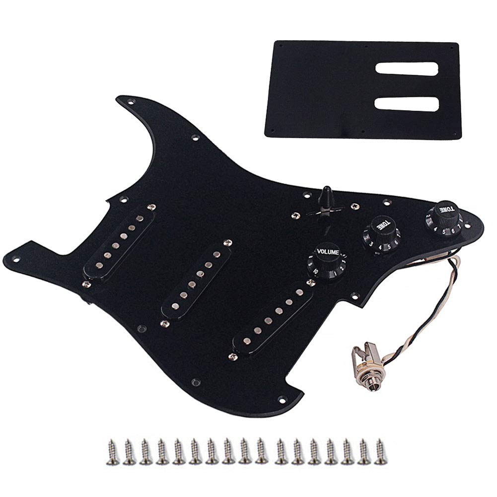 Buy Ammzzoo111 Acoustic Guitar Pickup, Prewired Loaded SSS Pickguard