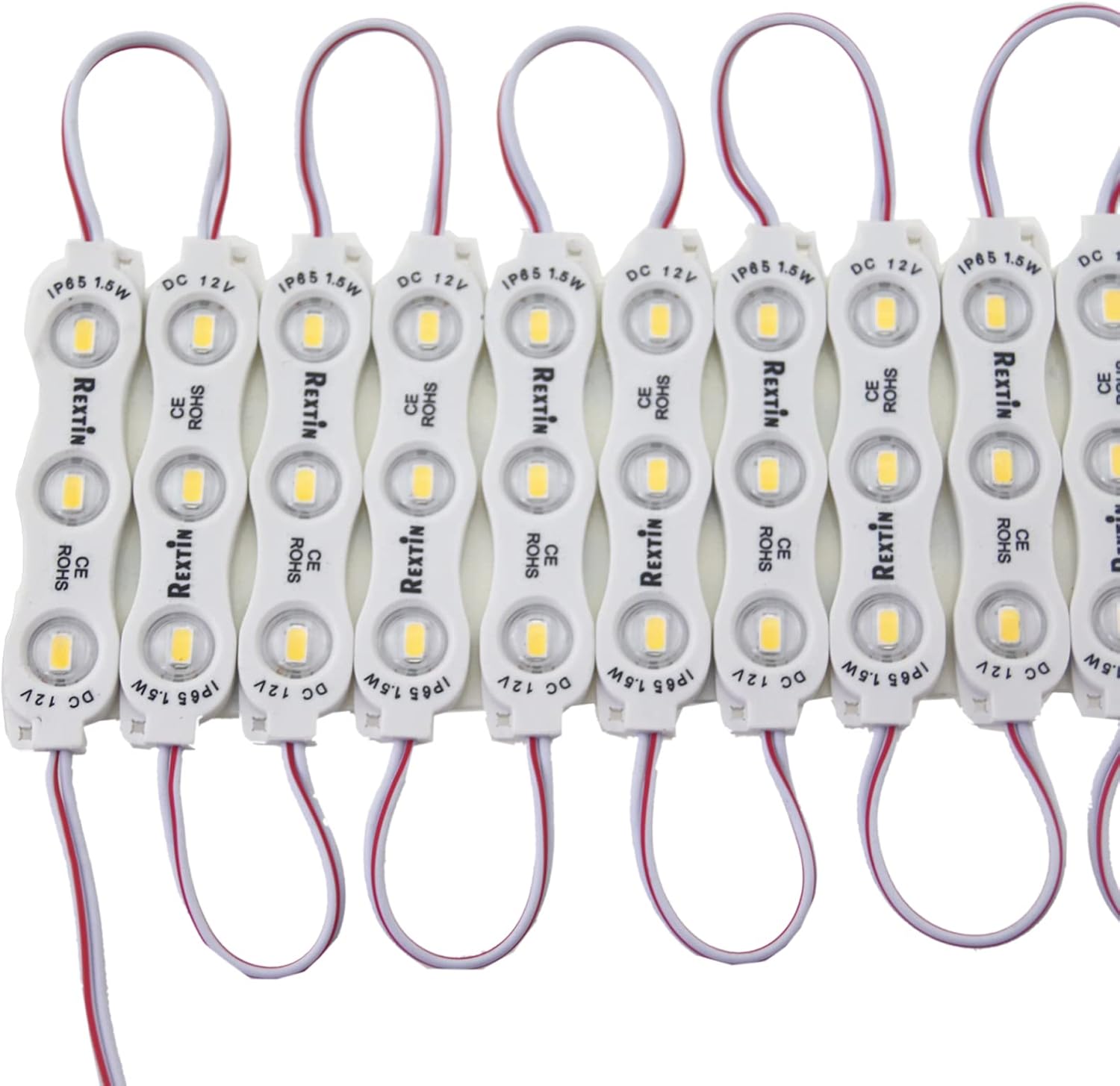 Super Bright 200pcs 3 LED Module Storefront Lights Yellow 5630 5730 SMD Waterproof Decorative Light for Letter Sign Storefront Advertising Signs with Tape Adhesive Backside（Yellow）