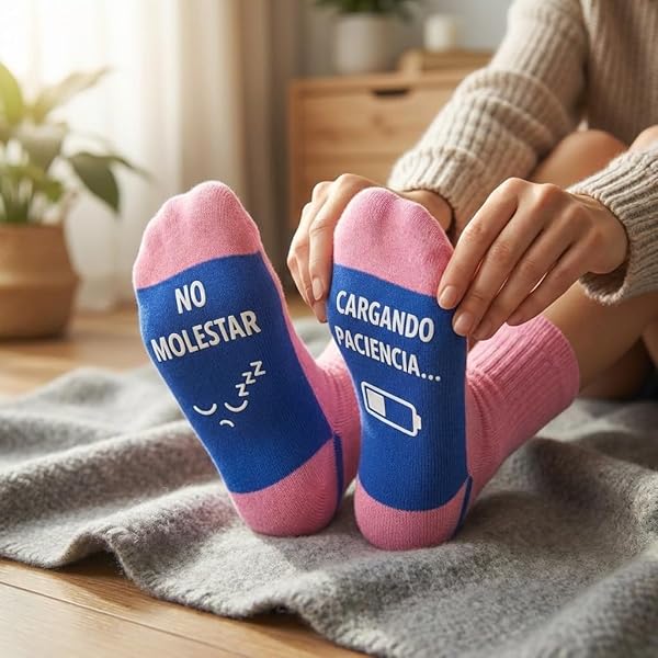 ️Regalos originales para mujer | Calcetines divertidos | Regalo Mujer Original para Amigo Invisible, Navidad y Ocasiones Especiales - 4