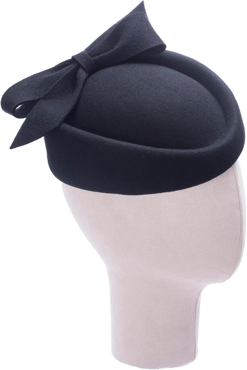 Lawliet Womens Wool Felt Dressy 1950s Cocktail Pillbox Hat Wedding Bridal Beret Church Tea Party A620