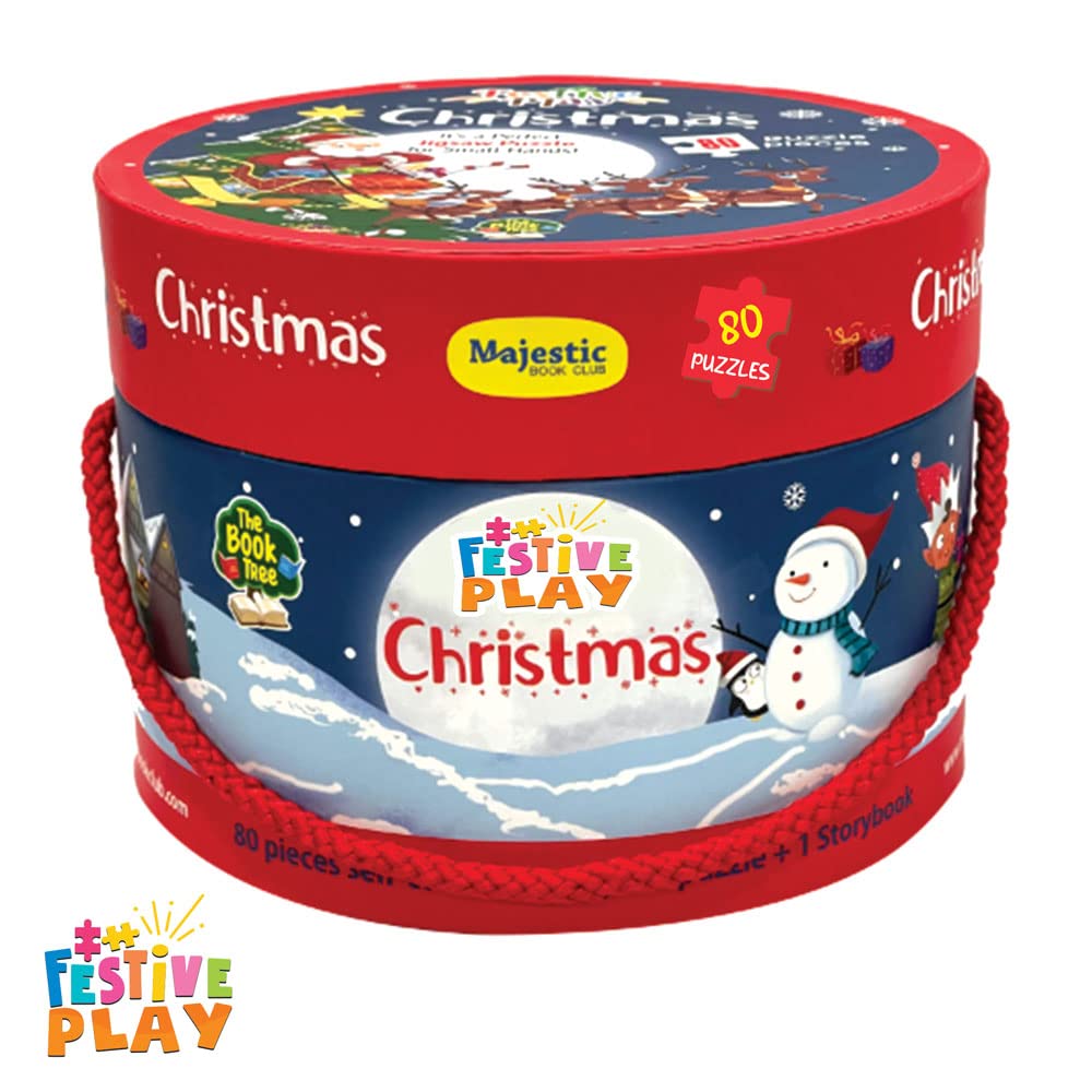 Christmas Puzzle Gift Box - 80 Pieces & Storybook -9 Christmas Puzzle Gift Box - 80 Pieces & Storybook -9