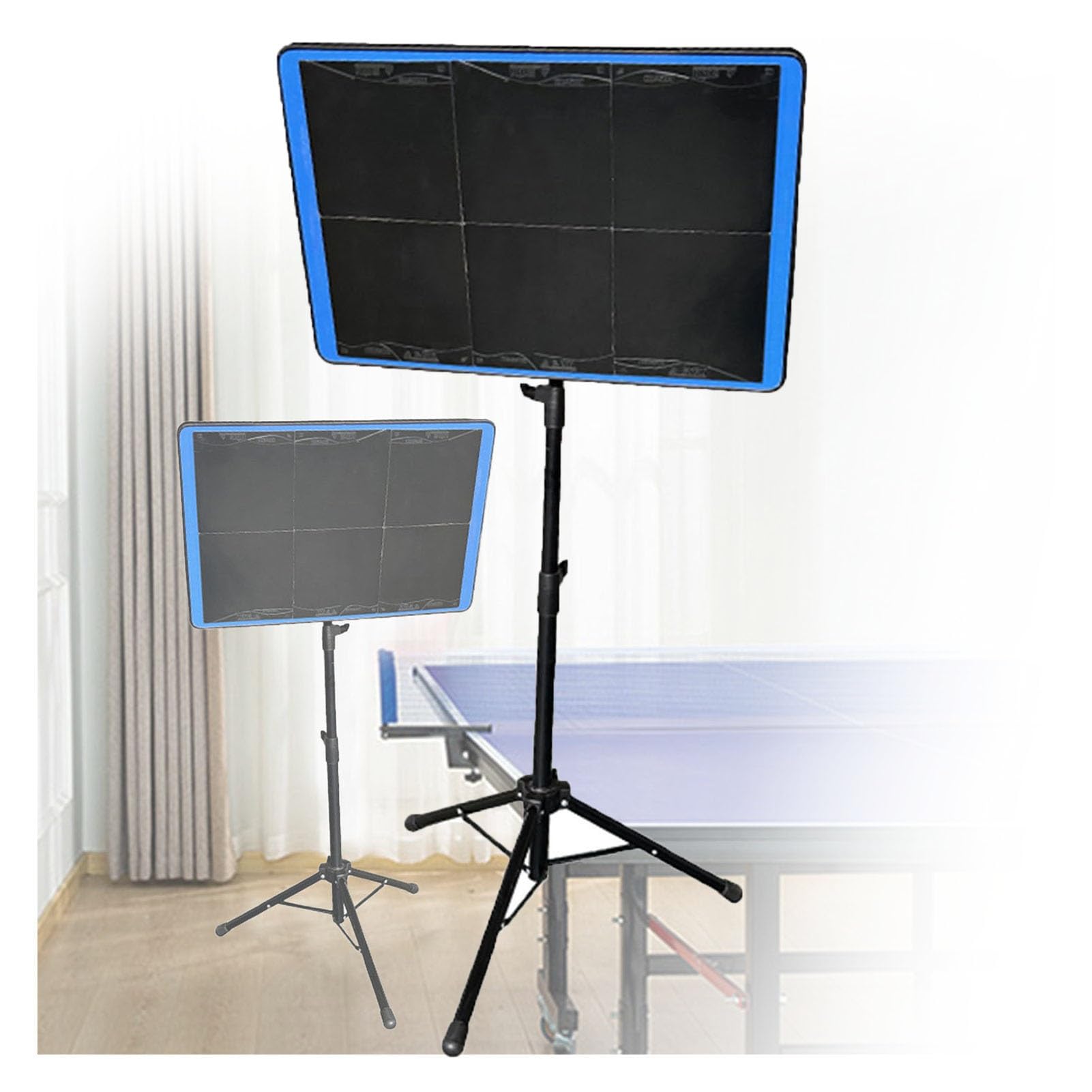 XLTFUC Folding Table Tennis Rebound Board with Stand,Table Tennis Return Board,Return Board Training Device,Angle Adjustable,Suitable for Home Gyms and Schools