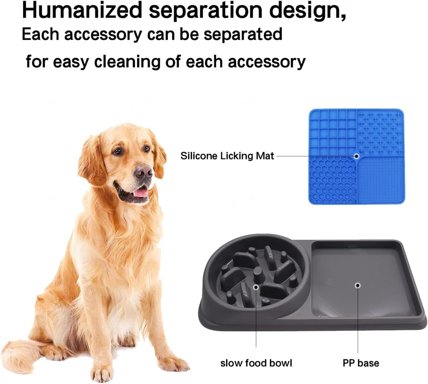 早食い防止 食器 犬 早食い防止, 滑り止め 安全 早食い防止 ドッグフードボウル スローフィーダー, 犬 猫 小型犬 大型犬 犬