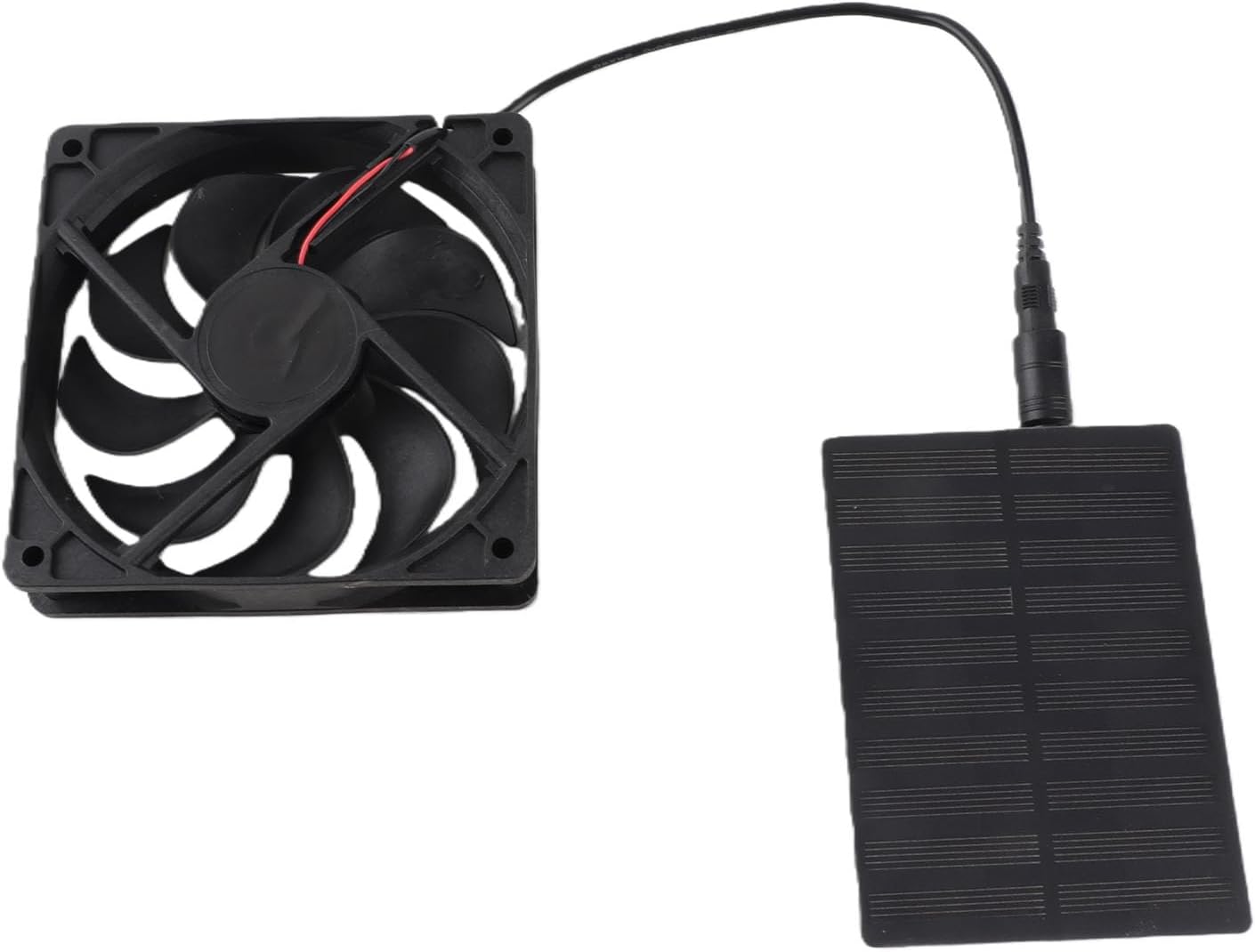 3W Solar Panel Fan Kit, Solar Exhaust Ventilation Fan for Bathroom Pet House Chicken Coop, 12x12cm Solar Powered Fan with Protective Mesh for Greenhouse Shed Caravan