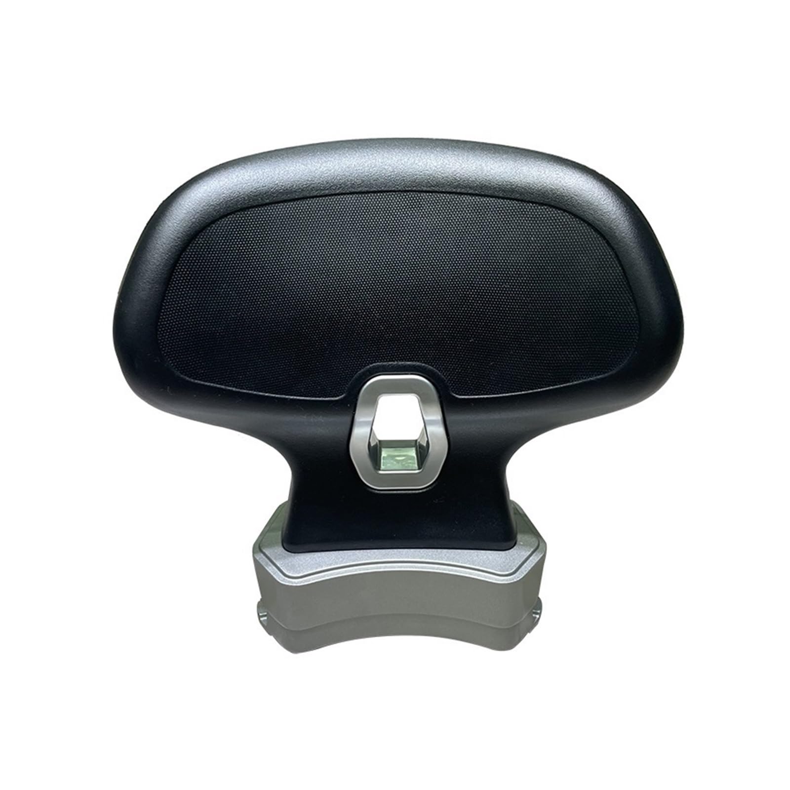 Motorrad Hintere Rückenlehne Modifiziertes Motorrad-Ersatzteil F125 Für NWF125-Rückenlehnen Bequemer Polster Für Den Hinteren Passagierbereich Sissybar(Black-Silver Base)