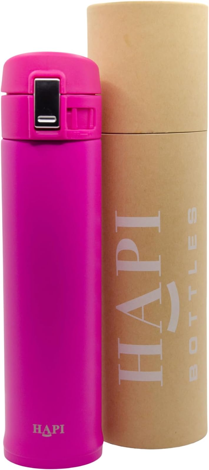 Hapi Thermos Flask for Hot Drink Coffee Bottle with Flip Lid | Leakproof Vacuum Cup | 16oz (500ml)