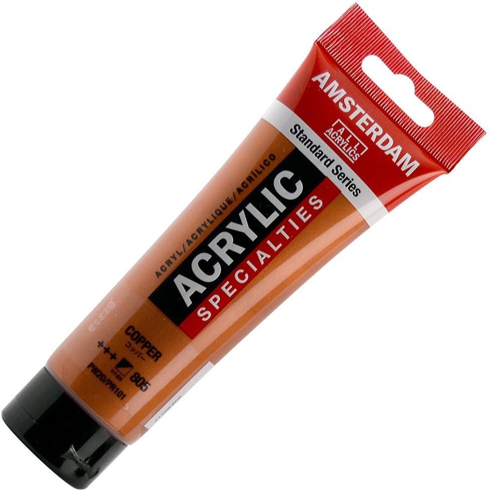 Amsterdam Acrylics Specialities 120 ml Tube - Metallic & Fluorescent Colors - Copper