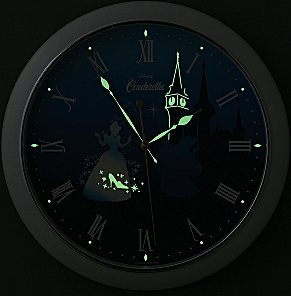 RHYTHM Disney Cinderella ディズニーシンデレラ 置き時計