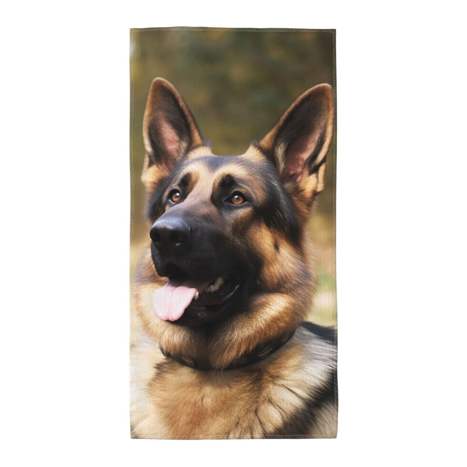 FodPand Microfiber Hand Towels for Bathroom, Soft Absorbent Decorative Face Towel Animal German Shepherd Guest Bath Towel 12"X24" Kitchen Dish Towel for Bathroom Kitchen Hotel Gym Spa Towels