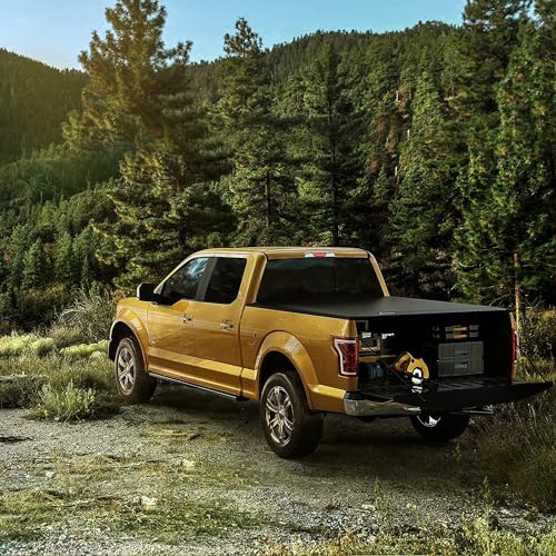 Image of YITAMOTOR Truck Tonneau Covers Soft Roll Up Compatible with 2019 2020 2021 2022 2023 2024 Ford Ranger 5' (61 inch) Bed