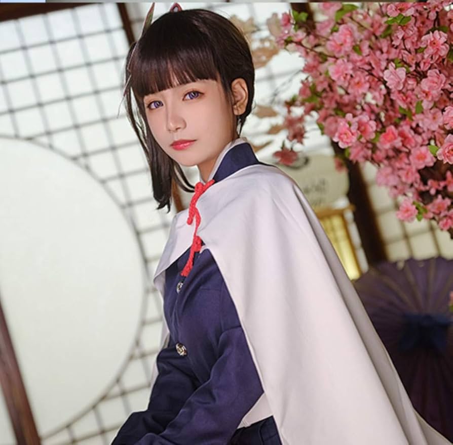 Amazon | Eileen 栗花落カナヲ ウィッグ 鬼滅の刃 耐熱 香奈乎