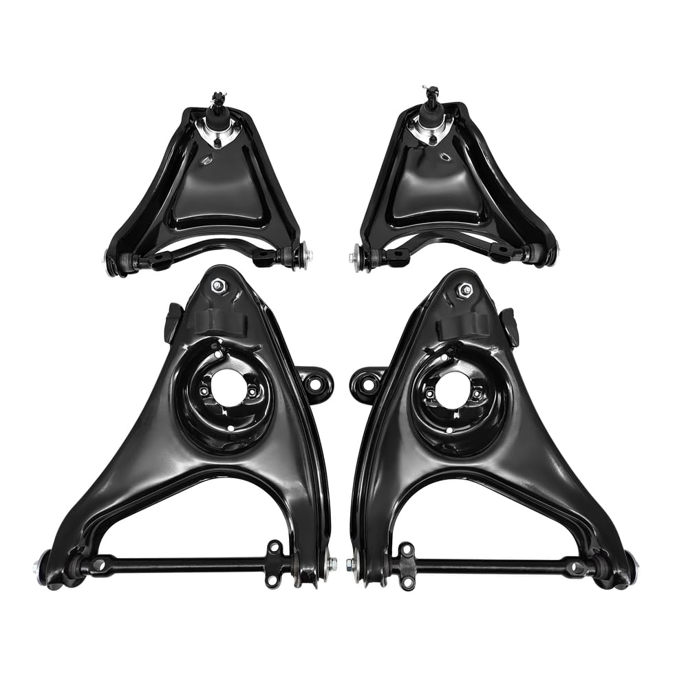 1A-NBY Upper & Lower Control Arms Suspension Kit For 1958-1964 Chevy Impala Bel Air Biscayne Brookwood El Camino Kingswood Nomad Parkwood