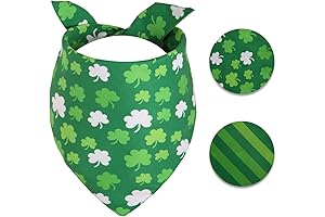 Premium Shamrock Dog Bandana for Pet Holiday Celebrations