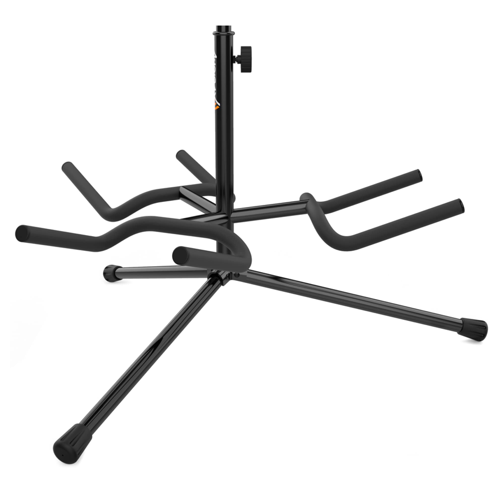 Audibax SG-032 - Support Universel pour 3 Guitares ou Basses - Floor Stand pour Guitares Électriques, Acoustiques et Basses Électriques - Structure Robuste, Stable, Réglable en Hauteur et Pliable