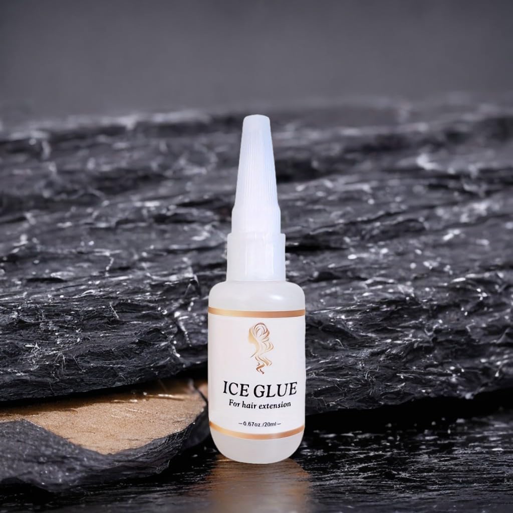 Hair Extensions Glue,Fast Curing Glue for Human Hair Extension,Non Toxic - Humidity Resistant & Water- Resistant, Invisible Bonding, Invisible Bonding 20g