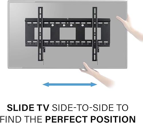 Miniatura 5 de Sanus Soporte de pared universal de alta calidad de 3 pernos para televisores grandes, se adapta a pantallas planas de 50 a 120 pulgadas, perfil