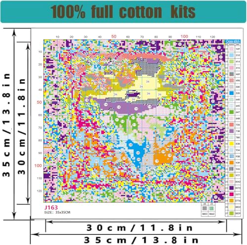 Image of WUSARPLY Forest Landscape Stamped Cross Stitch Kits for Beginners Adults