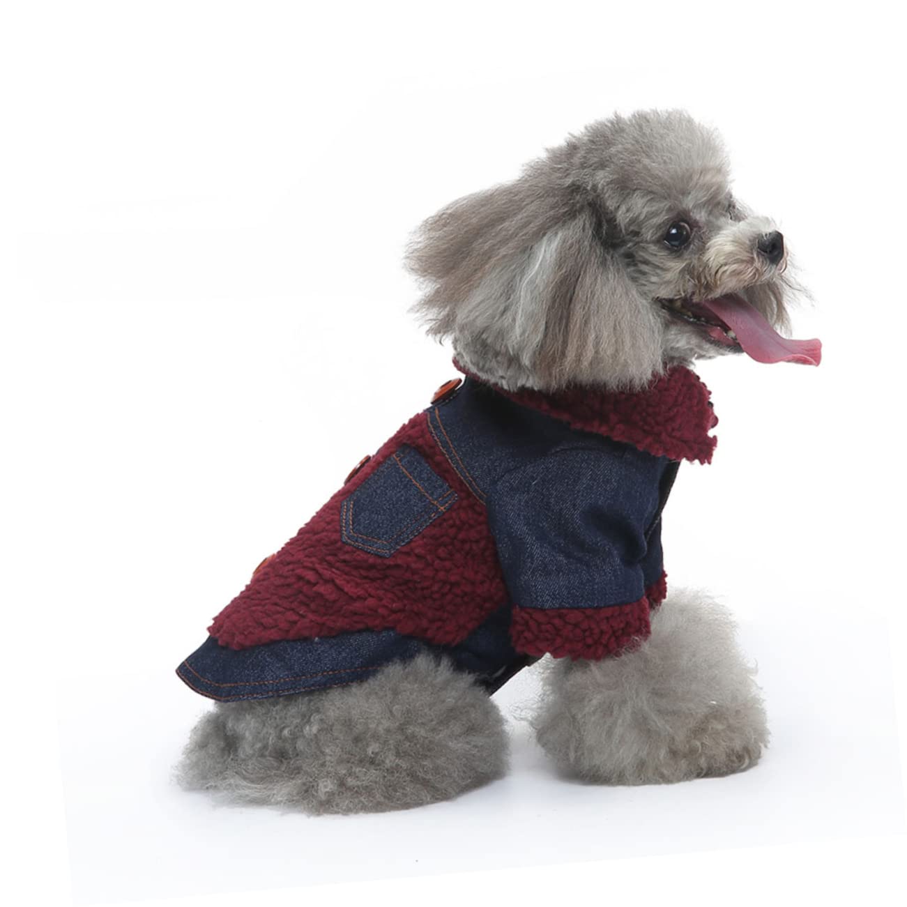 SUPVOX 3 Pezzi Giacca Per Cuccioli Per Cani Cappotto Caldo in Tessuto Traspirante Elegante Abbigliamento Per Animali Domestici