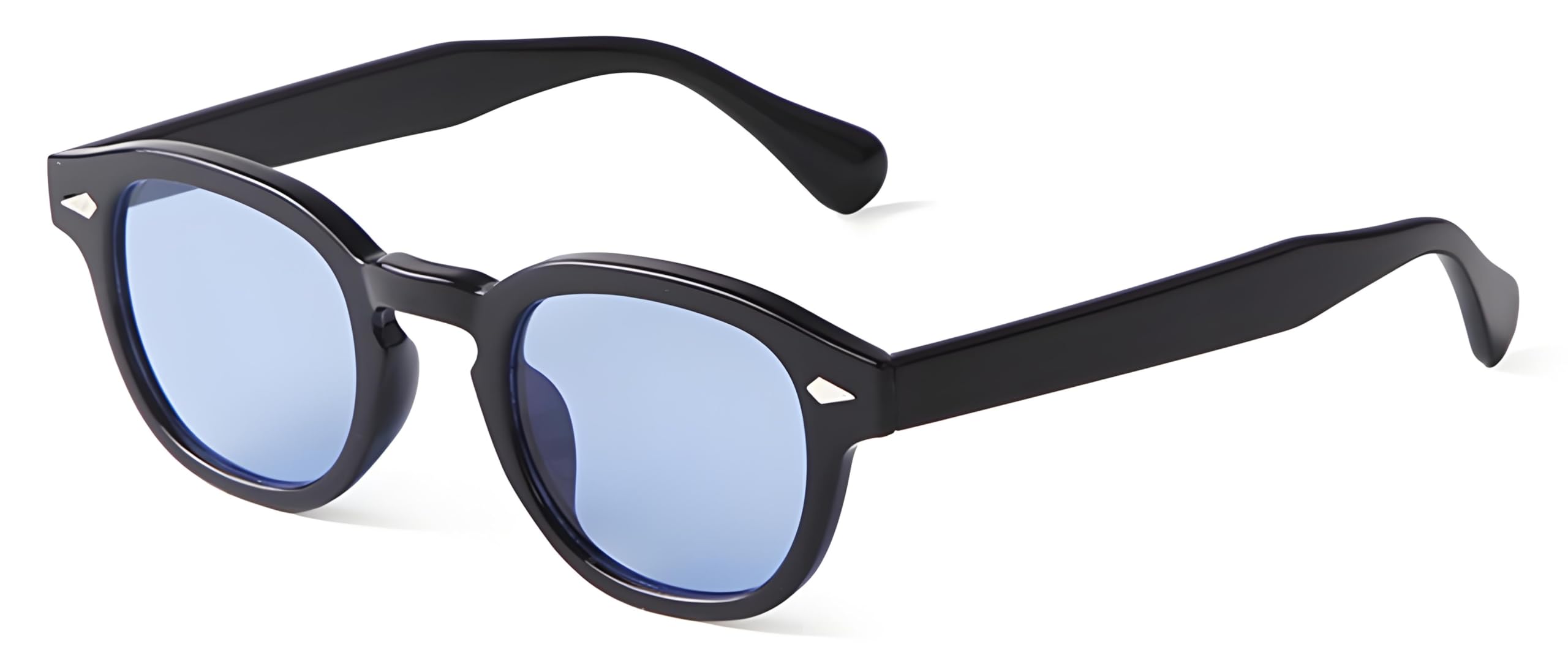 LHSDMOAT Occhiali da sole sportivi ovali vintage Depp stile anni '70 da uomo donna, occhiali da sole moda UV400 colorati per viaggi di festa alla guida