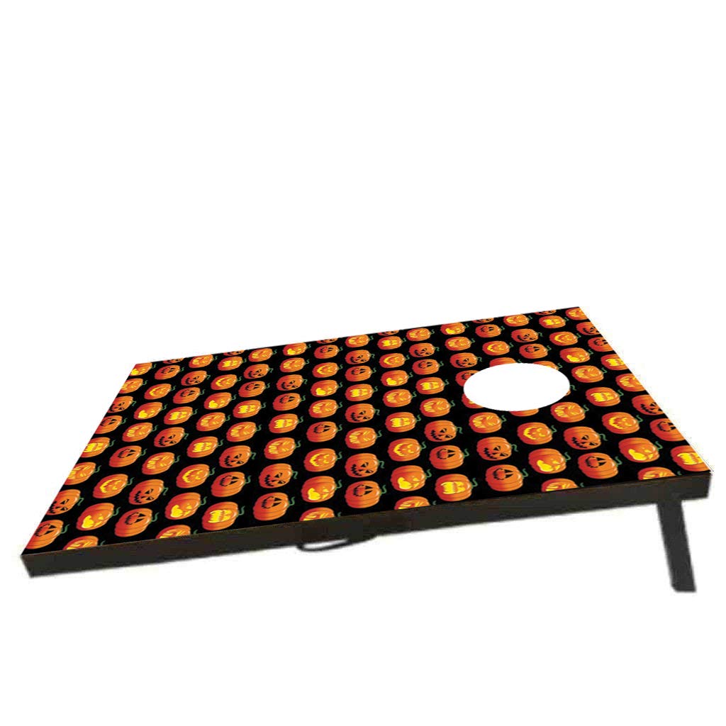 VictoryStore Halloween Bag Toss Game Halloween Cornhole Includes Bags (Pumpkin Pattern)