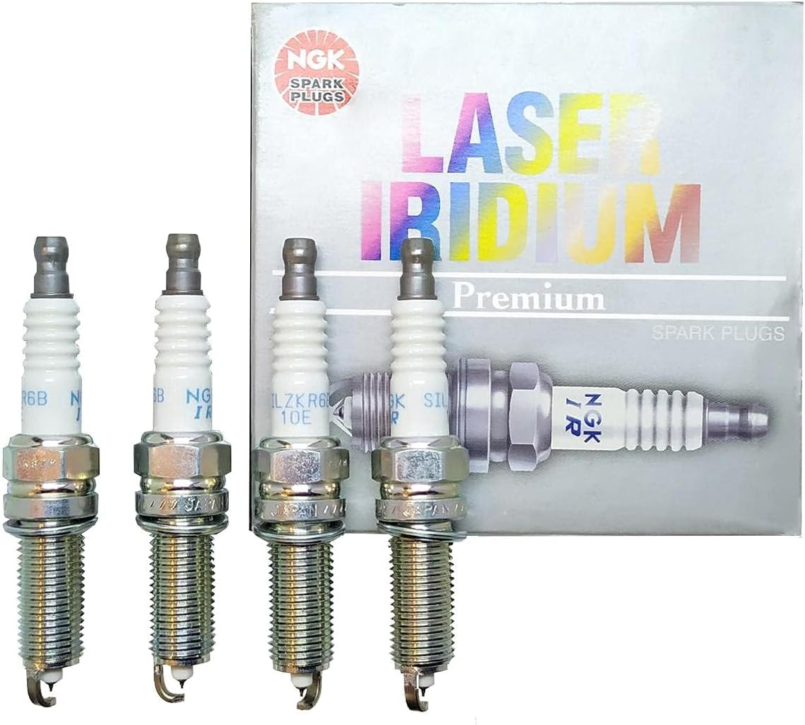 Set (4pcs) NGK Laser Iridium Spark Plugs Stock 93815 Nickel Core Tip SPE 0.040in SILZKR6B10E