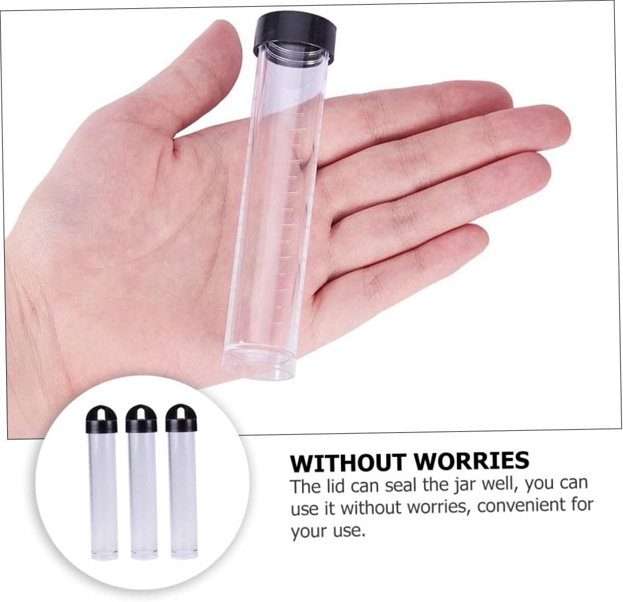 Gadpiparty 30pcs Storage Tubes Lid for Beads and Crafts Lightweight Containers for Jewelry Making and Organization