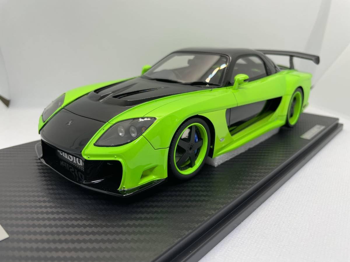 veilside RX-7　FD3S ミニカー　1/18 SUPER RARE* Peako 1/18 Veilside Mazda RX-7 FD3S Purple/Black