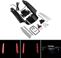 Vista 5 de TCMT Guardabarros trasero LED compatible con Harley Touring Road King CVO Road Glide Ultra Classic Electra Glide Street Glide 2009-2013