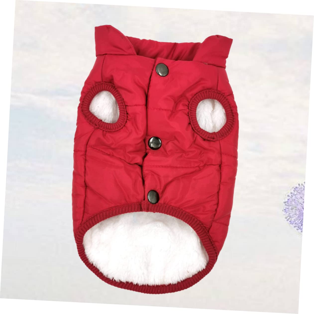 SUPVOX 3pièces Gilet Chaleur Hiver pour Chien Douillette Et Résistante Froid pour Animaux De Compagnie Vêtements Hiver pour Petits Et Moyens Chiens Rouge XS