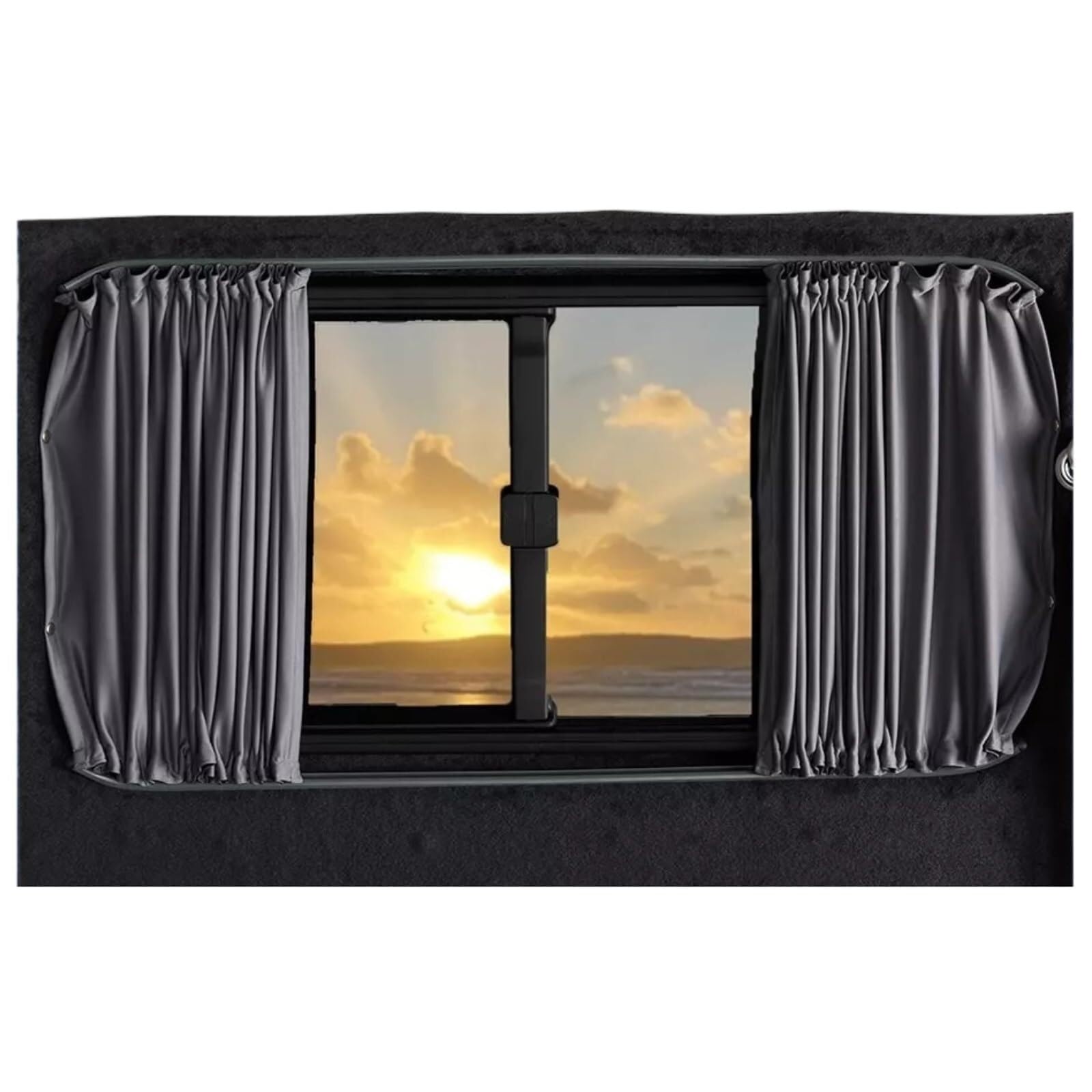 Rideau Voiture,Rideau Occultant Voiture Kit de Rideau fenêtre Universel for Camping-Car, Bateau, Pare-Soleil, Caravane, adapté à Ford Transit(70X47cm)